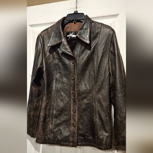 MAXIMA VINTAGE LEATHER COAT BY WILSONS